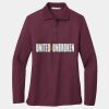 Ladies Silk Touch Long Sleeve Polo Thumbnail